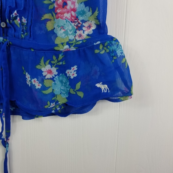 Blue Abercrombie and Fitch size L top - Picture 7 of 7